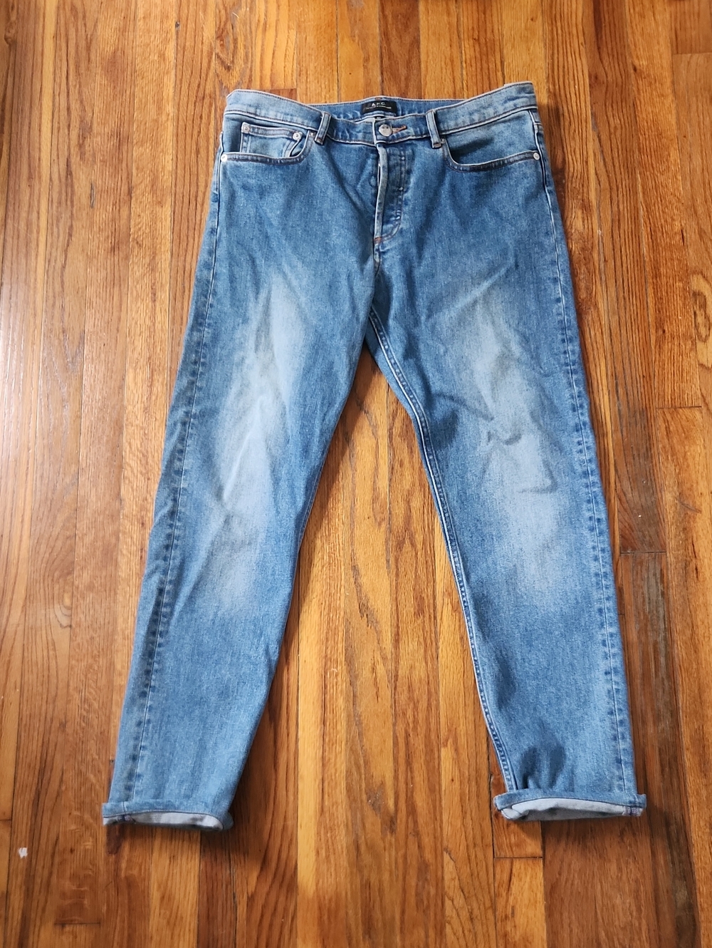 A.P.C. Slim Straight Light Blue Jeans